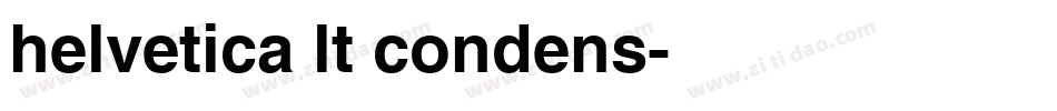 helvetica lt condens字体转换